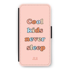 Cool Kids Never Sleep: iPhone 12 Pro Max Flip Hoesje
