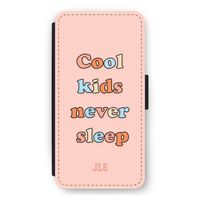 Cool Kids Never Sleep: iPhone 12 Pro Max Flip Hoesje