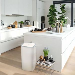 EKO afvalbak met sensor morandi 30 l wit