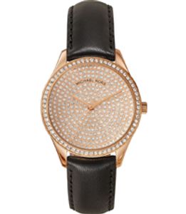 Horlogeband Michael Kors MK2649 Leder Zwart 20mm