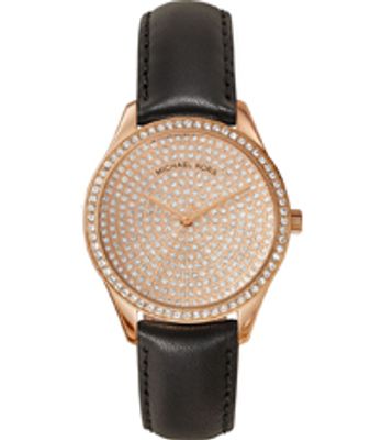 Horlogeband Michael Kors MK2649 Leder Zwart 20mm