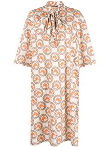 Gucci robe en jacquard à imprimé graphique - Tons neutres