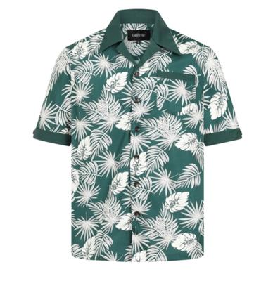 Collectif Cesar Deep Palm Shirt Green-L