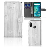 Xiaomi Mi A2 Lite | Book Style Case | White Wood