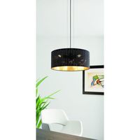 EGLO Varillas Hanglamp - 3 lichts - Ø53 cm - E27 - Zwart - thumbnail