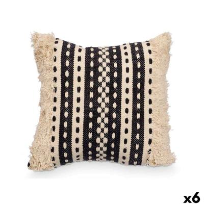 Kussen Gift Decor Zwart Beige 45 x 15 x 45 cm (6 Stuks)