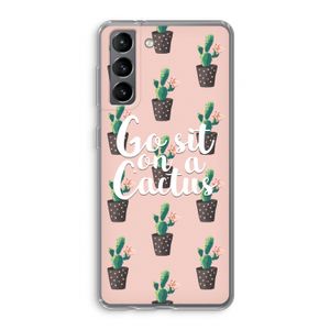 Cactus quote: Samsung Galaxy S21 Transparant Hoesje