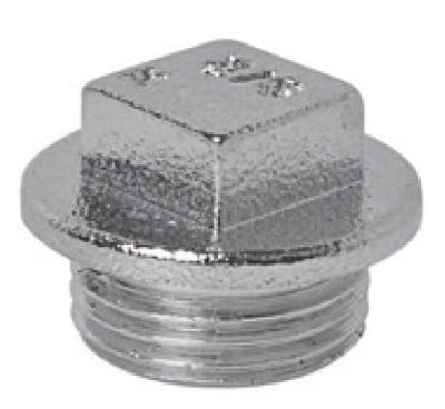 Kirchhoff Messing stekker, chroom, 3/4"ET - 989423155