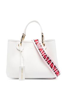 Emporio Armani logo-strap tote bag - Blanc