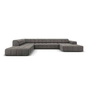 Cosmopolitan Design Chicago U-bank - Hoek Links - Velvet - Grijs