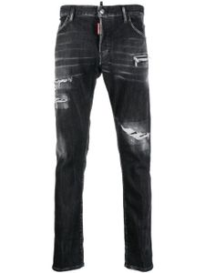 DSQUARED2 jean skinny à effet usé - Noir