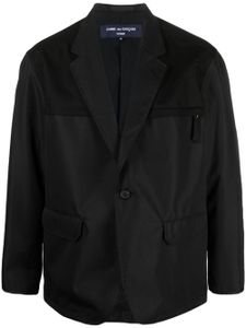 Comme des Garçons Homme blazer à empiècements contrastants - Noir