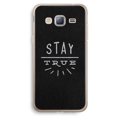 Stay true: Samsung Galaxy J3 (2016) Transparant Hoesje