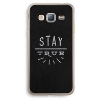 Stay true: Samsung Galaxy J3 (2016) Transparant Hoesje