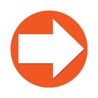 10x oranje artikelen - wegwijs pijlen stickers oranje - Feeststickers