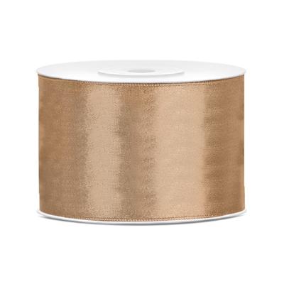 Partydeco Cadeaulint - goud - 5 cm x 25 meter - satijn - sierlint - inpakken - decoratie