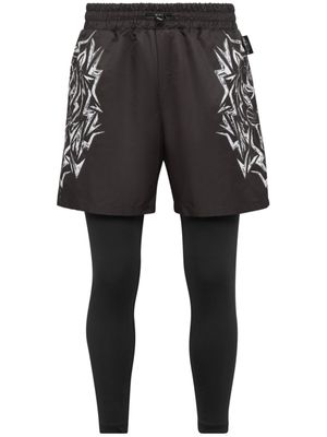 Plein Sport legging Thunder Tiger - Noir
