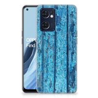 OPPO Reno 7 5G | Find X5 Lite | Bumper Hoesje | Wood Blue