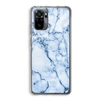 Blauw marmer: Xiaomi Redmi Note 10 Pro Transparant Hoesje