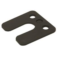 Gebr. Bodegraven drukplaten - met sleuf - 3 mm - kunststof - zwart - 240 st