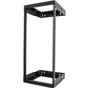 StarTech.com 24U 19 Wandmonteerbare Server Rack, Verstelbare diepte 12-20 2 Post Open Frame Server