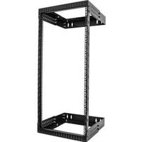 StarTech.com 24U 19 Wandmonteerbare Server Rack, Verstelbare diepte 12-20 2 Post Open Frame Server