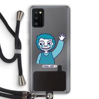 Zwaai: Samsung Galaxy A41 Transparant Hoesje met koord