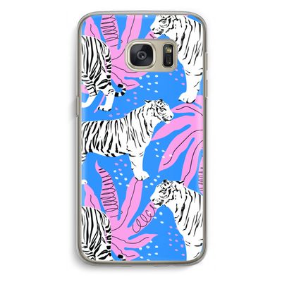 Tijger: Samsung Galaxy S7 Transparant Hoesje