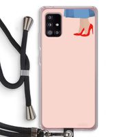 High heels: Samsung Galaxy A51 5G Transparant Hoesje met koord