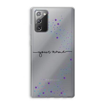 Sterren: Samsung Galaxy Note 20 / Note 20 5G Transparant Hoesje