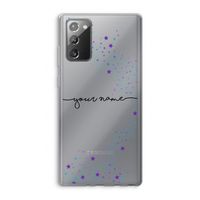 Sterren: Samsung Galaxy Note 20 / Note 20 5G Transparant Hoesje