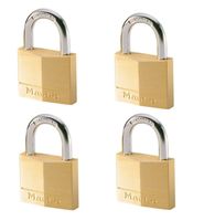 Masterlock 4 x 40mm padlocks ref. 140EURD - keyed alike padlocks - 140EURQNOP - thumbnail
