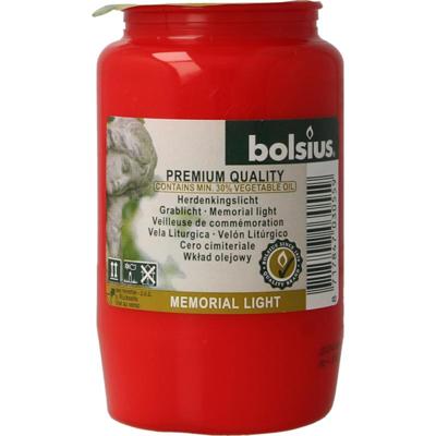Bolsius Herdenkingslicht nr 3 rood Bolsius Herdenkingslicht nr 3 rood