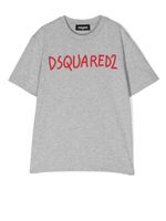 DSQUARED2 KIDS t-shirt à logo imprimé - Gris