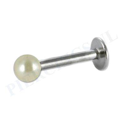 Labret 1.2 mm acryl parelmoer geel
