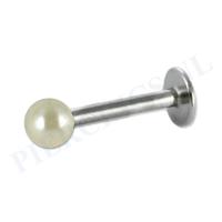 Labret 1.2 mm acryl parelmoer geel