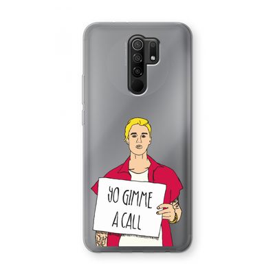 Gimme a call: Xiaomi Redmi 9 Transparant Hoesje