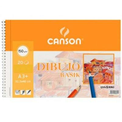 Drawing pad Canson Basik Soepel Microgeperforeerd 150 g 20 Lakens 10 Stuks Spiraal (32,5 x 46 cm)