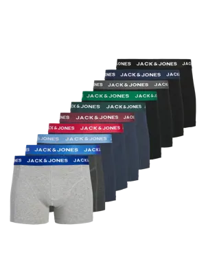 Jack and Jones 10-Pack heren boxershorts - Katoenen Multipack ondergoed heren - Voordeelverpakking