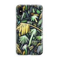 Tropical Palms Dark: iPhone XS Max Volledig Geprint Hoesje