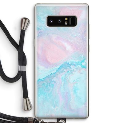 Fantasie pastel: Samsung Galaxy Note 8 Transparant Hoesje met koord