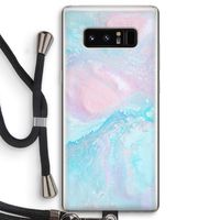 Fantasie pastel: Samsung Galaxy Note 8 Transparant Hoesje met koord