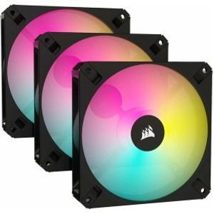 Corsair iCUE AR120 Digital RGB PWM Fan Zwart, Triple Pack, 120mm