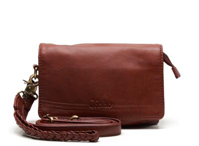 Chabo Bags Overslag Schoudertasje Borneo Style Warm Red