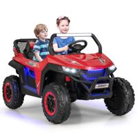2-Zits Kinderauto met 2,4G Afstandsbediening 12V Kinder UTV met Muziek en Koplamp 2-4 km/u voor Kinderen Vanaf 3 Jaar