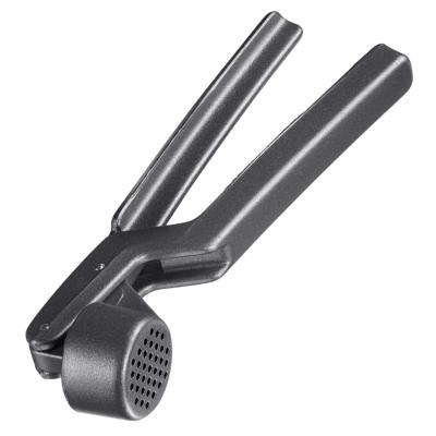 Westmark Knoflookpers - zwart - aluminium - 16 cm - keuken gerei - met nauwkeurig gefreesde kom en
