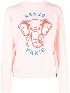 Kenzo sweat en coton à logo imprimé - Rose