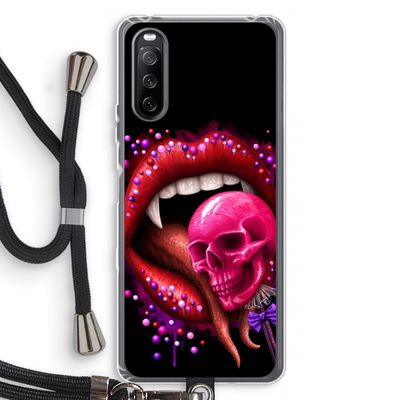 Dodelijk zoet: Sony Sony Xperia 10 III Transparant Hoesje met koord