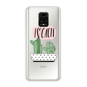 I love cacti: Xiaomi Redmi Note 10 Lite Transparant Hoesje