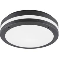 LED Plafondlamp Badkamer - Waterdicht Rond 12W 3000K Antraciet